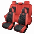 thumbnail image 2 of Car Seat Covers Full Set Fit for Toyota Sienna 2001-2026, Premium Faux Leather Waterproof Breathable Anti‑Slip Seat Protectors, Black&Red, 2 of 7