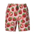 thumbnail image 5 of Rocae Cute Strawberry for Men's Swim Trunks Quick Dry With Two Side Pockets and One Lined Patch PocketSmall, 5 of 9