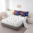thumbnail image 5 of Manfei Kids Game Console 7-Piece Twin Bedding Sets,Modern Gamepad Bedding Comforter Set,Neon Colorful Sheet Sets For Boy,Ultra Soft Home Decor Reversible, 5 of 8