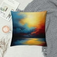 thumbnail image 2 of JEUXUS Colorful Sky Modern Abstract Short Plush Pillow Case (Universal 1) White, 2 of 5