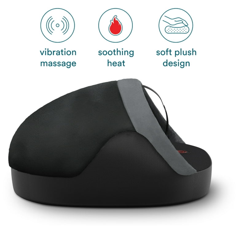 homedics vibration foot massager with heat walmart homedics soothing foot warmer and vibrating massager with heat, black main image 1
