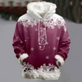 thumbnail image 2 of Christmas Hoodies for Women 2025 Long Sleeve Snowflake Graphic Hooded Sweatshirt with Pockets Pullover Tops, 2 of 3