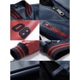 thumbnail image 2 of Men's Faux Leather Jacket Casual Baseball Stand Collar Slim Fit Coat, 2 of 5