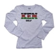 thumbnail image 1 of Kenya Golf - Olympic Games - Rio - Flag Women's Long Sleeve Grey T-Shirt, 1 of 2