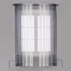 thumbnail image 1 of Ombre - Cortinas transparentes de lino sintético degradado con bolsillo para barra de semi gasa par yeacher Gris 52" de ancho x 72" de largo, 1 of 7