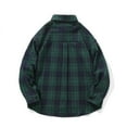 thumbnail image 3 of Snorda Chemise à Manches Longues à Carreaux Décontractée pour Hommes avec Col Rabattu et Boutons, 3 of 3