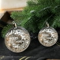 thumbnail image 4 of AuroraX Contemporary Christmas Decoration Set Plastic White Hanging Clear Baubles Balls Ornaments Neutral 2.4" 6 pcs for Xmas,Christma Tree Decor, 4 of 6