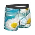 thumbnail image 3 of Balery Daisy Flowers Men's Boxer Briefs, Soft and Breathable Cotton Underwear with nylon Waistband-Small, 3 of 9