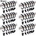 thumbnail image 1 of Coofit 36PCS Curtain Clip Ring Vintage Metal Curtain Ring Drapery Ring, 1 of 9