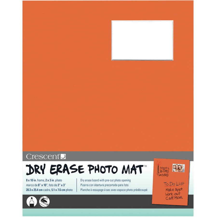 DryErase 8" x 10" Photo Mat, Holds 2" x 3" Photo