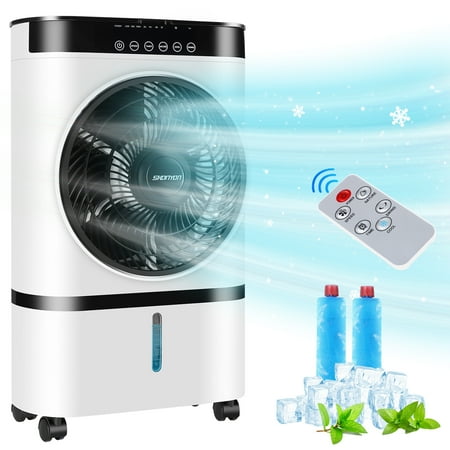 

Air Cooler Portable Evaporative Air Cooler Fan with Remote Control Casters