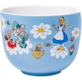 thumbnail image 5 of Silver Buffalo Disney Alice in Wonderland Featuring Mad Hatter, Cheshire Cat, and White Rabbit Ceramic Ramen Noodle Rice Bowl with Chopsticks and Spoon, Microwave Safe, 20 Ounces, 5 of 7