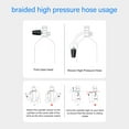 thumbnail image 4 of Professional Diving High Pressure Regulator Hose, Flexible  Diving Hose, 7/16-20UNF Interface, Carbon Fiber Woven, for Deep Diving, Teaching, Enhanced Diving Safety, 4 of 7