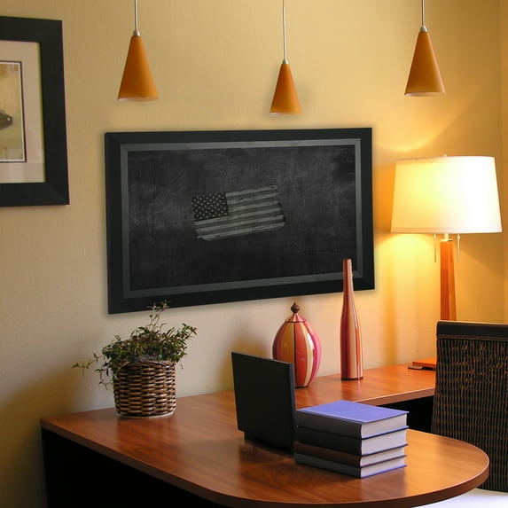 Rayne Mirrors B533060 American Made Attractive Matte Black Blackboard & Chalkboard, 35 x 65 in.