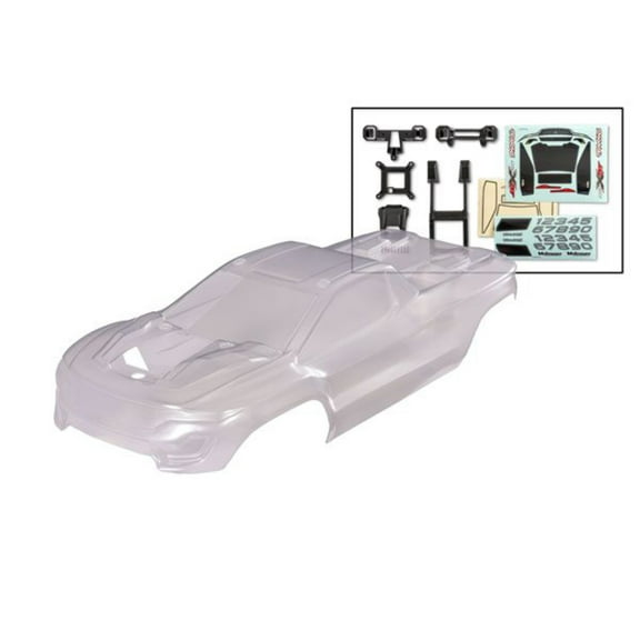 10712 Traxxas Body, Mini XRT (clear)(for clipless mounting)