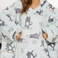 thumbnail image 3 of Sudadera portátil con capucha THREE POODLE Over-Size Sherpa, 3 of 6