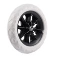 Black White Plastic Core Foam Shopping Trolley Cartwheel Casters