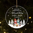 thumbnail image 3 of Our 2nd Christmas As Mr & Mrs Ornaments 2025, 2nd Xmas As Mr Mrs Snowmans Ornament Gift, Date Names Mr & Mrs Snowman Married Ornament, Snowman Together Christmas Ornaments Gift, 3 of 6