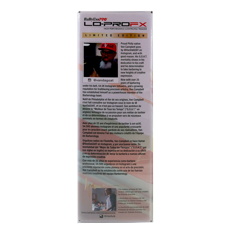 BaBylissPRO LoPROFX Influencer Edition Trimmer - Red FX726RI