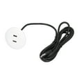 thumbnail image 3 of USB Charging Socket, Ease Power Charging Protection Circuit Flush Mount Installation ABS Sofa USB Charging Socket  For Bedside Black,White,Gold,Silver, 3 of 8