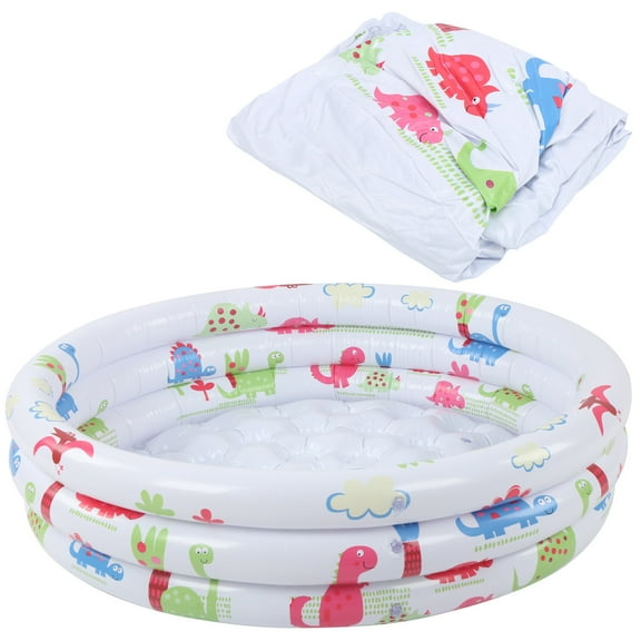 YLSHRF Baby Swimming Pool,90CM Baby Swimming Pool Dinosaur Pattern Round Inflatable Children Water Game Play Pool,Children Round Pool