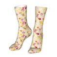 thumbnail image 6 of Xecao Rabbit And Balloon Print Fashion No Heel Casual Crew Socks Cushioned Breathable for Men Women - Moisture wicking,Not easy to fade Suitable for daily, 6 of 7