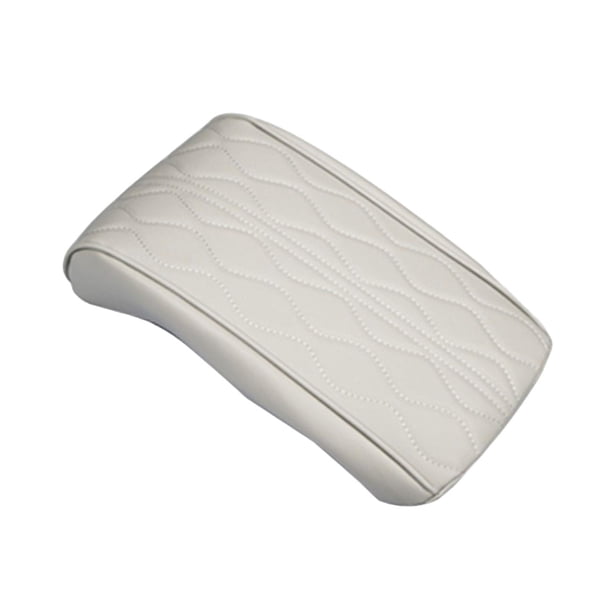 Almohadilla de la Cubierta del cojín del reposabrazos del coche Soledad Decoración interior protector PU Cuero beige