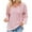 Pink, variant on Women's Wave Striped Neck Loose Casual Long Sleeve Knitted Hooded Sweaters Hoodies Tops for Holiday Wear with Fringe Design