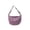 Purple, variant on Nylon Crescent Dumpling Half Moon Crossbody Bag for Women, Casual Waterproof Solid Color Slouchy Hobo Shoulder Bag, Lightweight Large Capacity Daily Tote Sling Purse