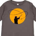 thumbnail image 4 of Inktastic Fly Fishing sun silhouette Boys or Girls Long Sleeve Toddler T-Shirt, 4 of 5