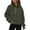 Green, variant on SNKSDGM Women White Sweatshirt for Tie Dye Womens Sweatshirts Trendy Cropped Women's Sweatshirt Half Zip Short Pullover Quarter Zip Hoodie Autumn Clothing Dress Clothes M