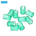 thumbnail image 3 of Unique Bargains 3mm Clear Light Emitting Diode Holder Clip, LED Lamp Socket Bulb Cap Protective Cover Green 10 Pack, 3 of 4