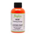 thumbnail image 1 of Angelus Neon Leather Paint 4 oz, Flaming Orange, 1 of 1
