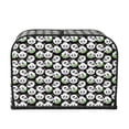 thumbnail image 2 of Balery Panda Bear Pattern Oven Cover Kitchen Bread Machine Protector, 4 Slice Toaster Cover for Home, Anti Dust Fingerprint Coaster Cover, 2 of 7