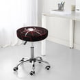 thumbnail image 5 of Kdxio Spider On The Web Print Stool Covers Round,Stretch Round Bar Stool Covers Washable Bar Stool Cushion Slipcover for 12-15 Inch Chair, 5 of 5
