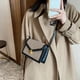 thumbnail image 2 of Bolso retro con solapa para mujer, bolso de mensajero a cuadros de PU (negro) Tmvgtek Oficina Multiescena Multifunción, 2 of 9