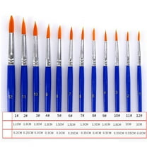 GOOHOCHY  12 PCS Brushes Watercolor Supplies Oil Paintbrush Student Artist