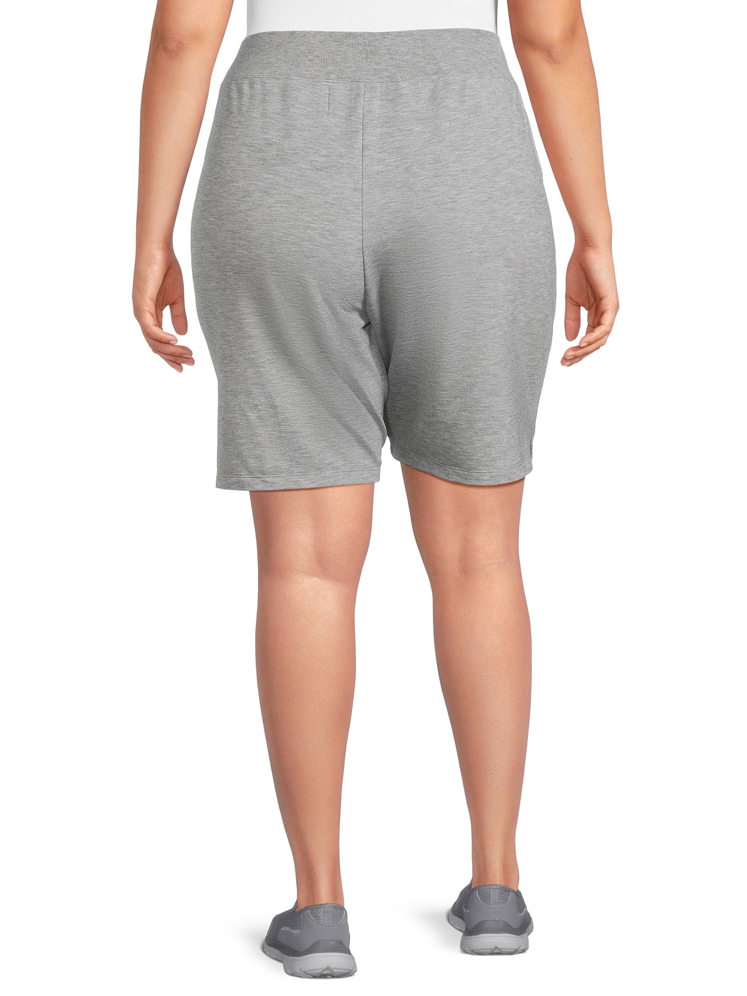 Athletic Works Women's and Women's Plus French Terry Bermuda Shorts, Sizes XS-4X