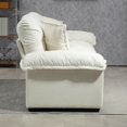 thumbnail image 4 of SEENYOO 84" Cloud Couch, Sofas for Living Room, Chenille Material, Memory Foam, 2 Throw Pillows, Compact Deep Seat Sofa, for Office Lounge Apartment, Beige, 4 of 14