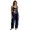 Navy, variant on AJGRHE Women's Jumpsuit Fashionable Wide Leg Jumpsuit With Straps Casual Loose Fit Overalls For Daily Wear And Holiday Outfits Black S