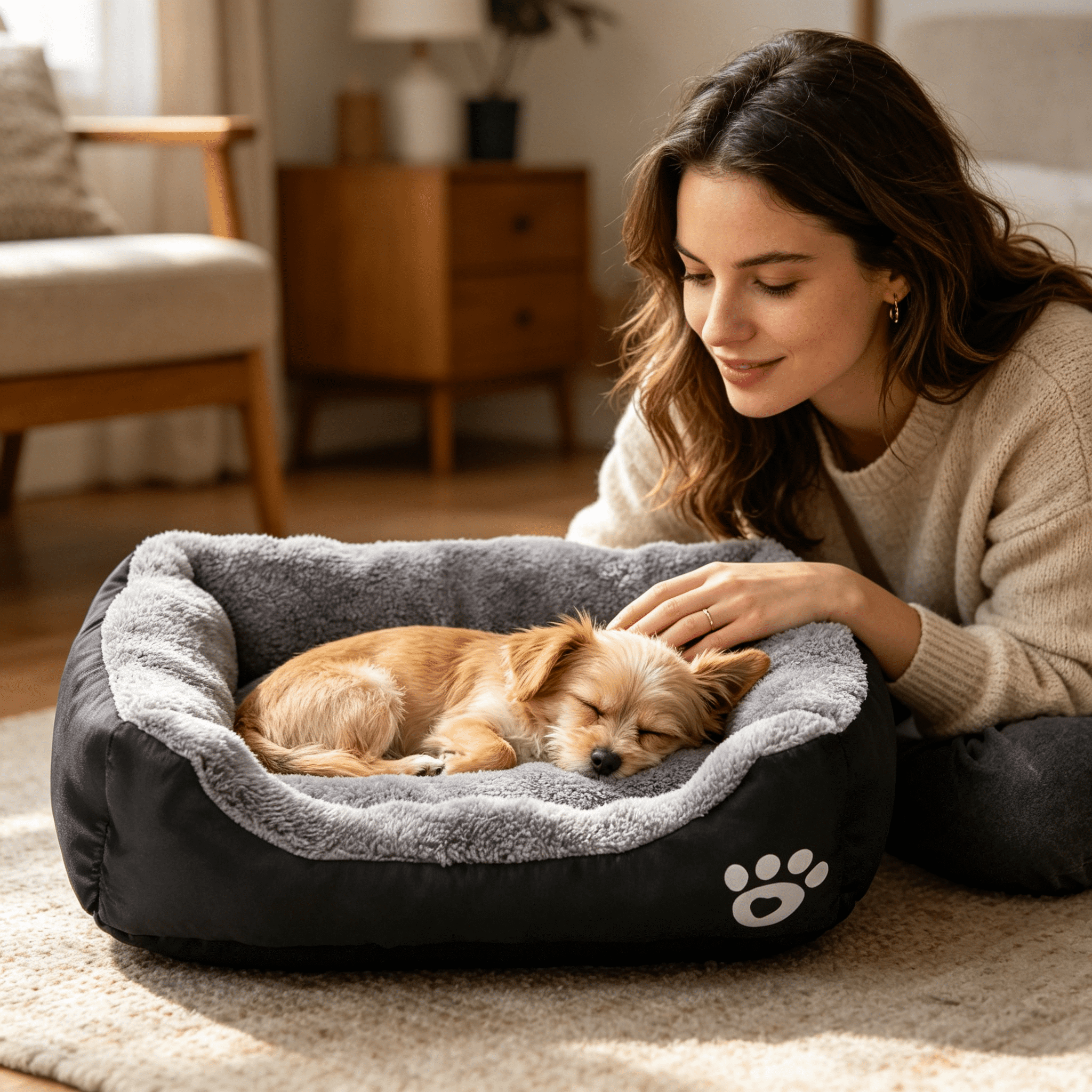 XIBUFE 2026 New Dog Bed (L/Xl/Xxl/Xxxl) for Medium and Large Dogs Comfortable Pet Bed for Sleep,Rest,Relax,Home Suitable for 6 Lbs to 75 Lbs Large Dog Pet Beds