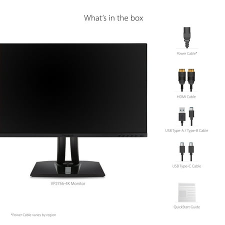 ViewSonic - 27 LCD 4K UHD Monitor (DisplayPort USB, HDMI) - Black