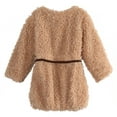 thumbnail image 2 of Richie House Little Girls Cream Braided Belt Retro Shag Jacket 5, 2 of 2