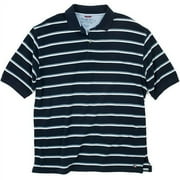 Wrangler - Big Men's Short Sleeve Knit Polo with Stripes