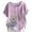 #329-Purple, variant on ICHUANYI Womens Summer Tops Round Neck Short Sleeve Button Fashion Printed Casual Lightweight Tunic T Shirts Blouse