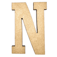 thumbnail image 1 of 12" Tall MDF Letter N | 1/4" Thick | Krafty Supply Letters | RockTimes, 1 of 3