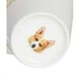 thumbnail image 3 of Pet Portrait White Porcelain Water Cup with Lid & Spoon - I Love Corgis, 3 of 7