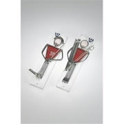 Judaica Kingdom SF-MZ-3005-3013-5 Handmade Glass & Stained Glass Mezuzahs - Winter Sports Mezuzot - Kids IV Skiing