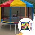 thumbnail image 1 of Quzzie Trampoline Dartboard Throwing Game Toy Set With Plush Attachment Sticky Ball Feature Offers Durable Toss Activity Accessory Suitable for Parent Child Interaction Playroom Use, 1 of 8