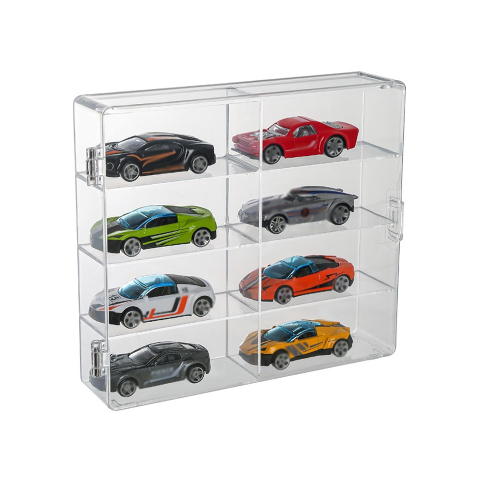 Présentoir Garage à LED Pour Modèles 1/32 – Vitrine Acrylique Anti-poussière – 22 X 13 X 11,5 Cm
